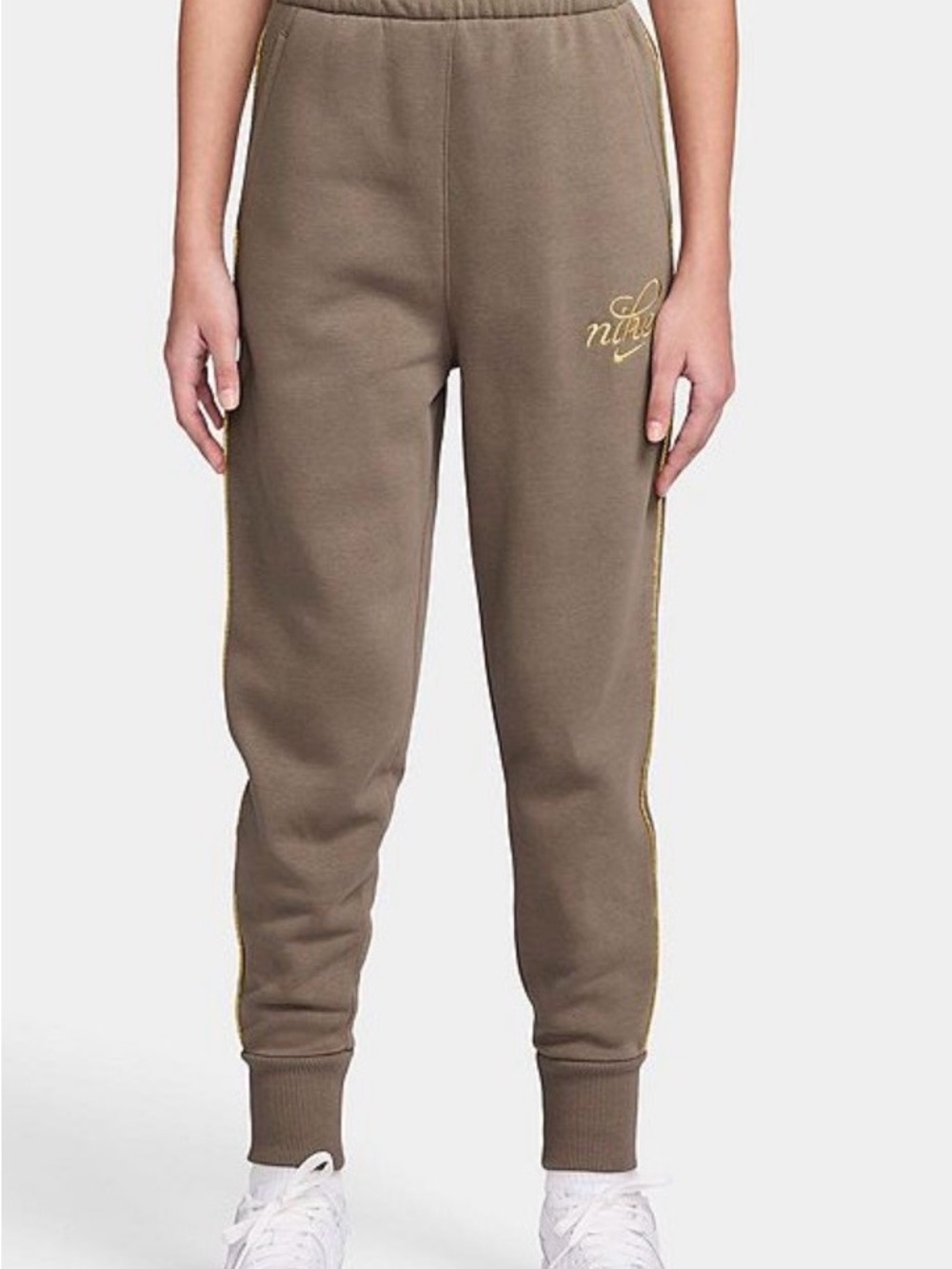 Girls Nike Club Fleece Joggers Brown Size XL NWT Athletic Pants Sweatpants